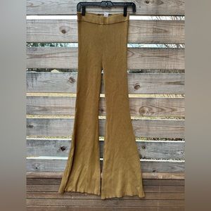 Gold Flare Pants